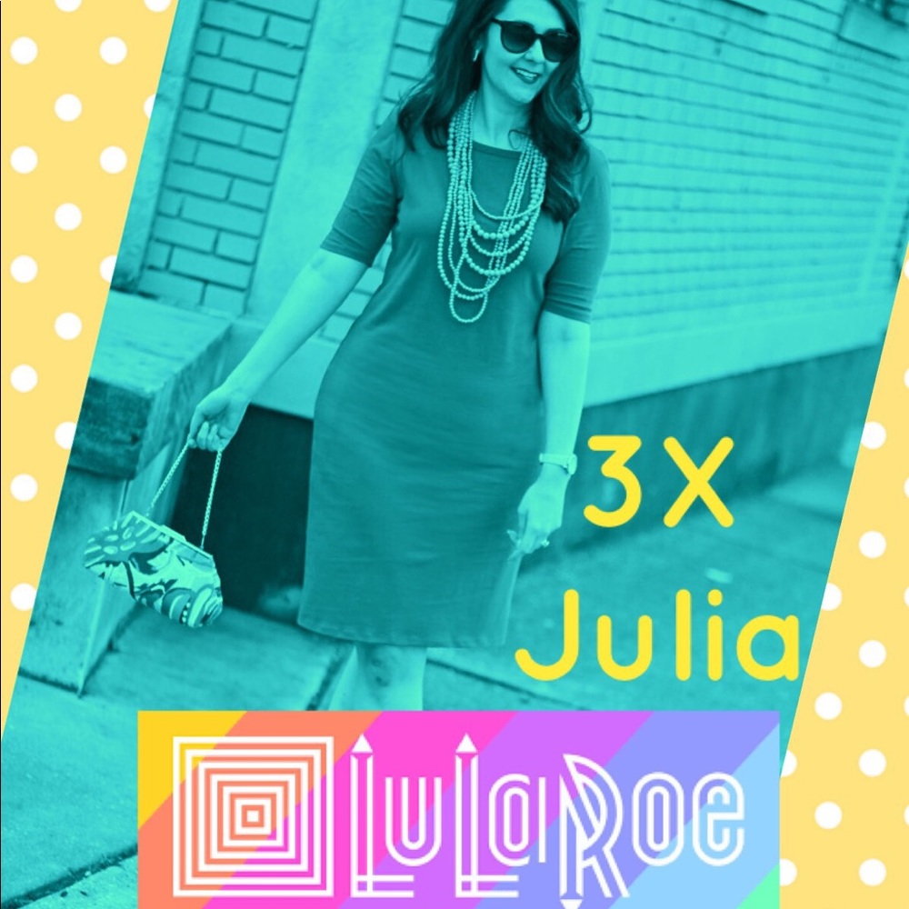 🆕 LLR 3X🎉SALE🎉 💚 LuLaRoe 💚 Julia 3X NWT Dress